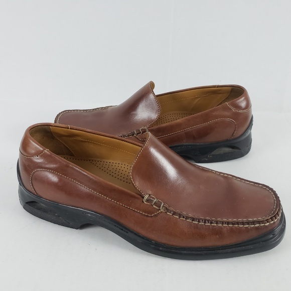 cole haan moc toe leather loafers